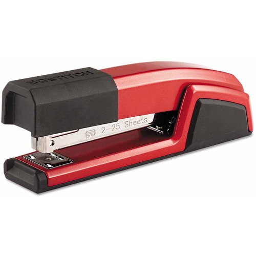 Stanley-Bostitch Epic Stapler - Candy Apple Red (B777R-RED) - 25 Sheets Capacity - Candy Apple Red - Desktop Staplers - BOSB777RED