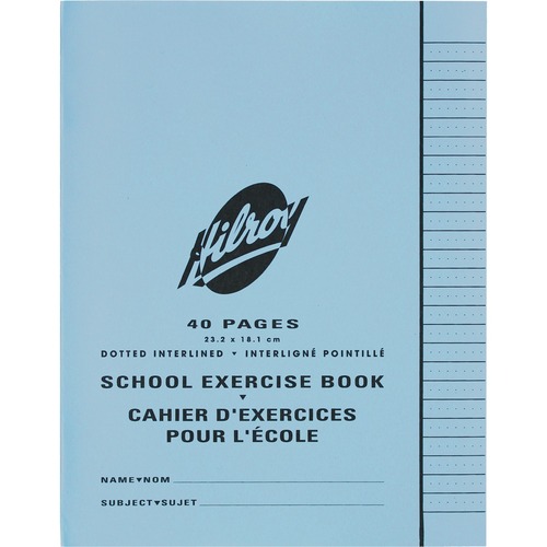 Hilroy Notebook - 40 Pages - Dotted - 7 1/8" x 9 1/8" - Recycled - 25 / Pack