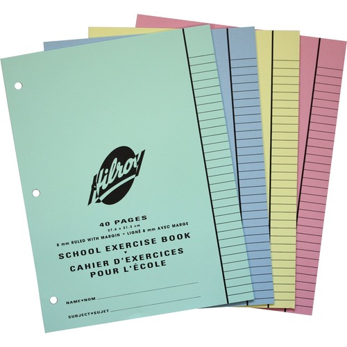 Hilroy Notebook - 40 Pages - Ruled - 8 3/8" x 10 7/8" - Recycled - 25 / Pack - Memo / Subject Notebooks - HLR11175