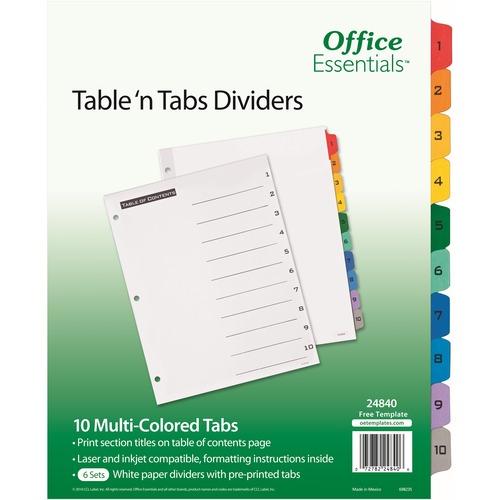 Picture of Avery&reg; Office Essentials Table 'n Tabs Dividers