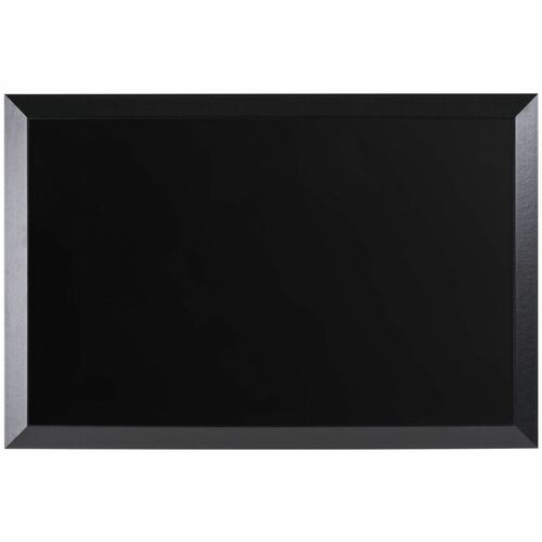 MasterVision Kamashi 4'x3' Black Wet Erase Board - 36" (3 ft) Width x 48" (4 ft) Height - Lacquered Steel Surface - Black Wood Frame - Rectangle - Magnetic - 1 Each - TAA Compliant