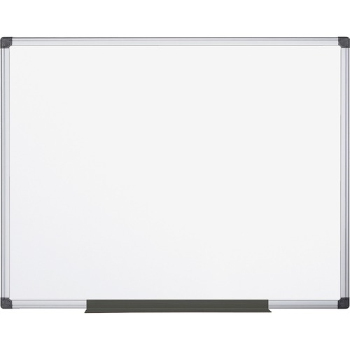 MasterVision Super Value Lacquered Steel Dry Erase Board - 48" (4 ft) Width x 72" (6 ft) Height - Lacquered Steel Surface - Anodized Aluminum Frame - Rectangle - Horizontal/Vertical - 1 Each - Dry-Erase Boards - MGEMA2707170