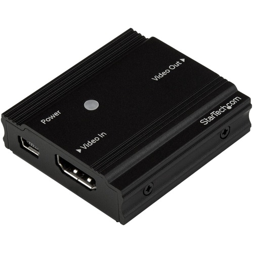 StarTech.com HDMI Signal Booster - HDMI Repeater Extender - 4K 60Hz - Use this repeater to amplify your 4K HDMI signal and extend it 30 ft. using a standard HDMI cable - Works with HDMI sources like MacBook / Lenovo x1 Carbon - HDMI 4K amplifier - HDMI 2.
