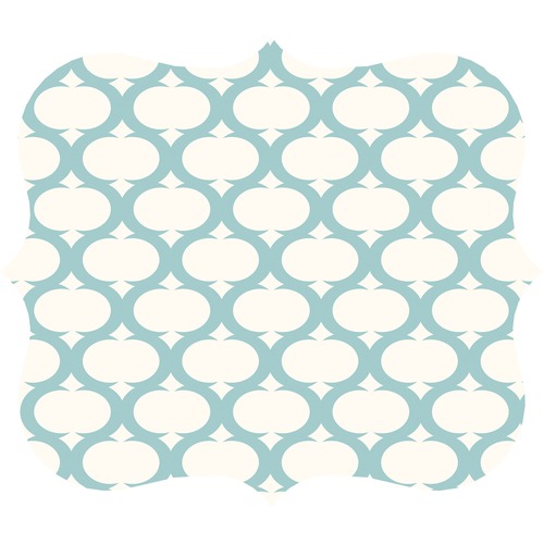 Fellowes Designer Mouse Pad - Teal Lattice - Teal Lattice - 8" x 9" x 0.19" Dimension - Multicolor - Skid Proof