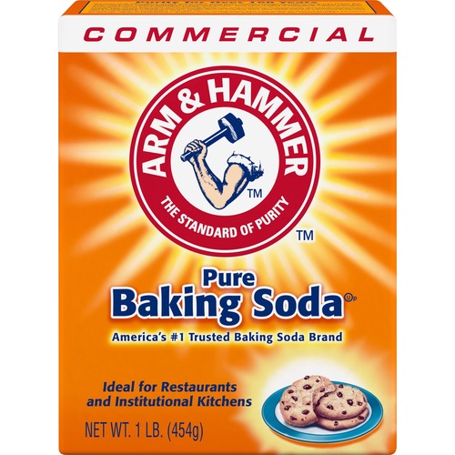 Arm & Hammer Pure Baking Soda - 16 oz (1 lb) - 1 Each - Environmentally Friendly, Deodorize - White