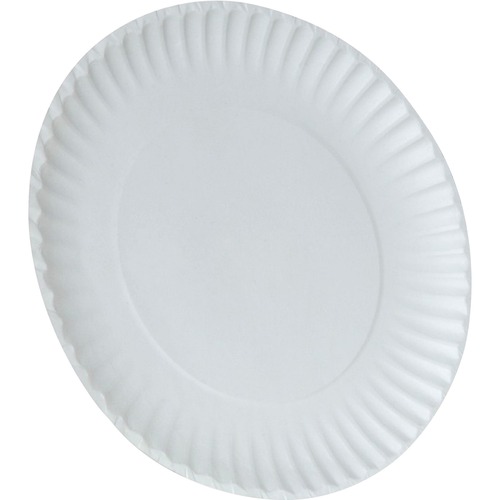black and white paper plates
