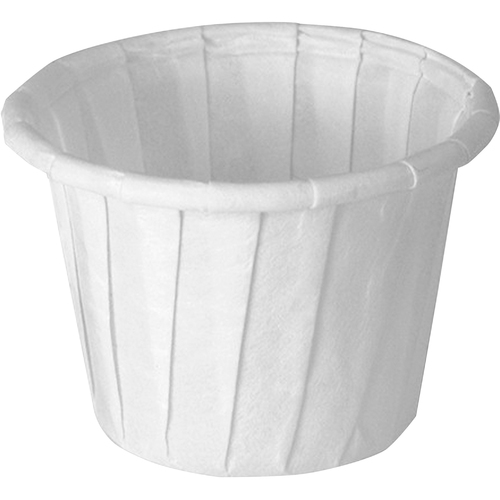 Solo 0.75 oz Treated Paper Souffle Portion Cups - 0.75 fl oz - White - Paper - 250 Bag - 20 / Carton