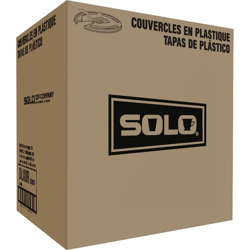Solo Scored Tab Hot Cup Lids - 20 / Carton - 100 Per Pack - White