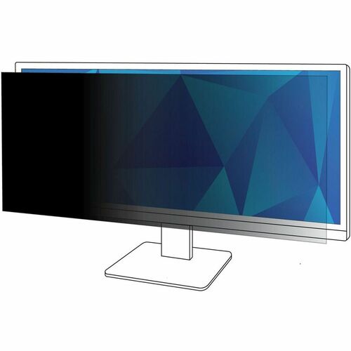 3M™ Privacy Filter for 34in Monitor, 21:9, PF340W2B - For 34" Widescreen LCD Monitor - 21:9 - Scratch Resistant, Fingerprint Resistant, Dust Resistant - Anti-glare