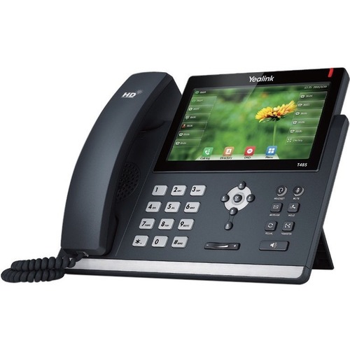 Yealink T48S IP Phone - Corded - Wall Mountable, Desktop - Black - 16 x Total Line - VoIP - 7" - 2 x Network (RJ-45) - PoE Ports