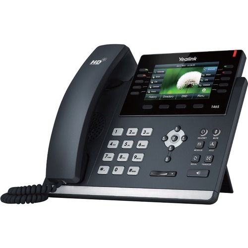 Yealink SIP-T46S IP Phone - Corded - Corded - Wall Mountable, Desktop - Black - VoIP - 2 x Network (RJ-45) - PoE Ports