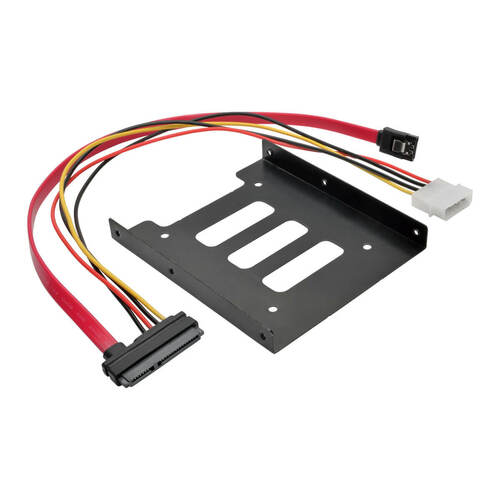 Tripp Lite 2.5 Inch SATA Hard Drive to 3.5 Inch Drive Bay Mounting Kit - Black