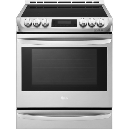 LG 6.3 cu. ft. Induction Slide-in Range with ProBake Convection and EasyClean - 30" - Single Oven x Oven(s) - Grill/Griddle - 5 x Cooking Element(s) - Electric Induction - Smoothtop Glass Ceramic Cooktop - 6.30 ft³ Primary Oven - Convection Primary Oven -