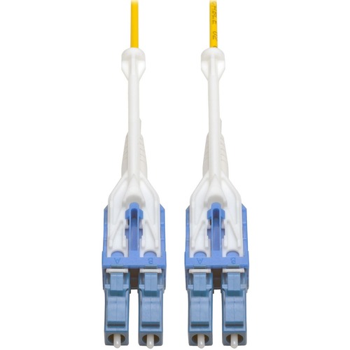 Tripp Lite 5M Duplex SMF 9/125 Uniboot Fiber Optic Patch Cable LC/LC 16' - Fiber Optic for Patch Panel, Switch, Network Device - 1.25 GB/s - Patch Cable - 16.40 ft - 2 x LC Male Network - 2 x LC Male Network - 9/125 µm - Yellow