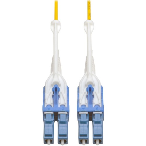 Tripp Lite 1M Duplex SMF Singlemode 9/125 Uniboot Fiber Optic Patch Cable LC/LC 3' - Fiber Optic for Patch Panel, Switch, Network Device - 1.25 GB/s - Patch Cable - 3.28 ft - 2 x LC Male Network - 2 x LC Male Network - 9/125 µm - Yellow