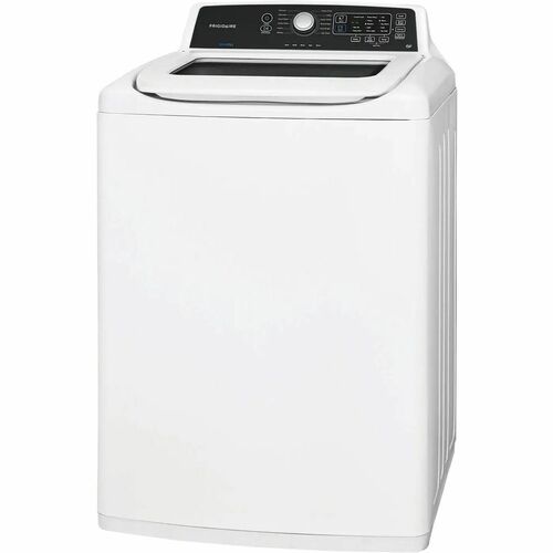 Frigidaire Top Load Washer - 12 Mode(s) - Top Loading - 4.10 ft³ Washer Capacity - 680 Spin Speed (rpm) - 120 V AC Input Voltage - Glass - Classic White - Energy Star