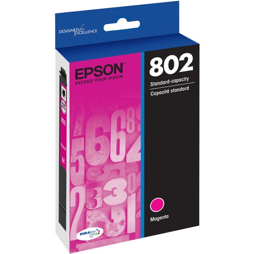 Epson DURABrite Ultra 802 Original Inkjet Ink Cartridge - Magenta - 1 Each - Inkjet - 1 Each