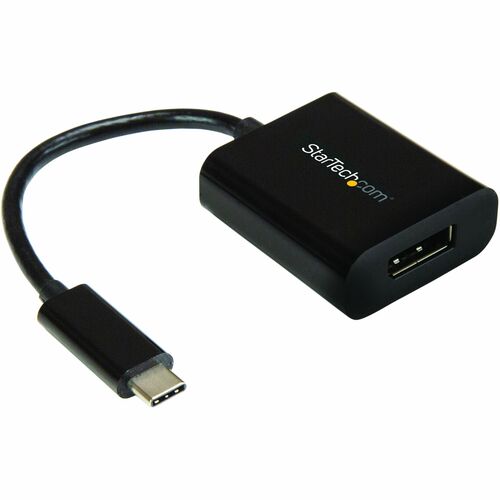 StarTech.com USB C to DisplayPort Adapter 4K 60Hz - USB Type-C to DP 1.4 Monitor Video Converter (DP Alt Mode) - Thunderbolt 3 Compatible - USB-C to DisplayPort adapter; 8K 30Hz (7680x4320) and 4K/1080p - DP 1.4 32.4Gbps/HBR2/DSC/DP Alt Mode/2ch Audio/HDC