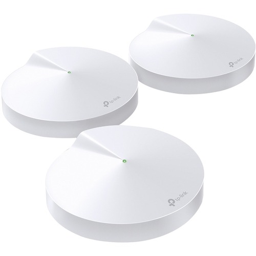 TP-Link Deco M5 (3-pack) - AC1300 Whole Home Mesh Wi-Fi System, 3-Pack - Deco Mesh WiFi System - Up to 5,500 sq. ft. Whole Home Coverage and 100+ Devices - WiFi Router/Extender Replacement - Anitivirus