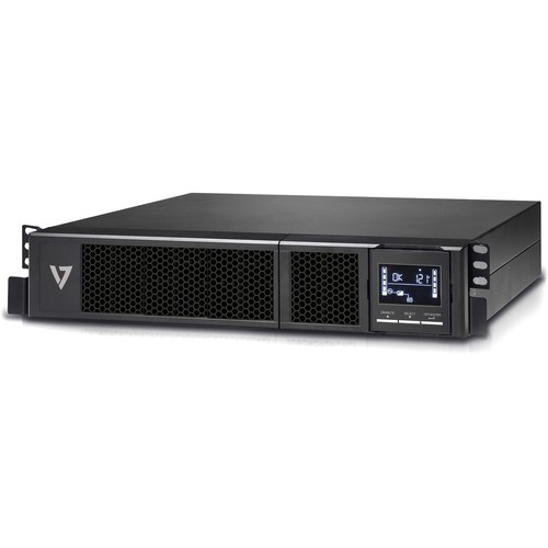 V7 UPS 3000VA Rack Mount 2U US - V7 UPS1RM2U3000-1N 3000VA/2700W Line Interactive 2U Rack/Tower UPS - 120V - LCD Display - Line Interactive - AVR - Pure Sine Wave - ECO - EPO - 6 x NEMA 5-20R, 1 x NEMA L5-30R Outlets - Intelligent slot for LAN card - Hot 