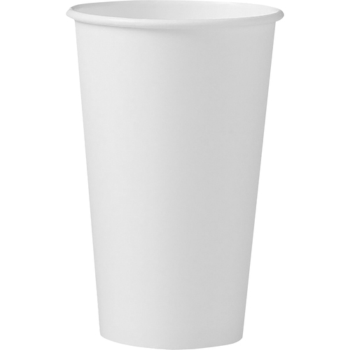 Solo Paper Hot Cups - 12 fl oz - White - Paper - Hot Drink, Beverage, Coffee, Tea, Cocoa - 50/Bag - 20 / Carton