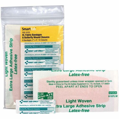 First Aid Only SmartCompliance Bandage Kit - Fabric, Plastic - 1 Each