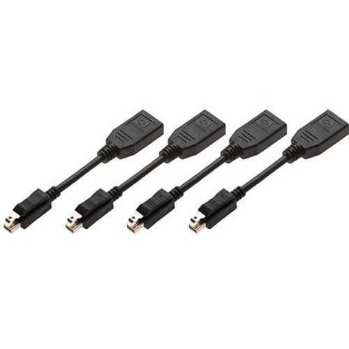 PNY mDP to DP Four Pack Retail - DisplayPort/Mini DisplayPort Video Cable for Video Device - First End: Mini DisplayPort Digital Audio/Video - Second End: DisplayPort Digital Audio/Video - 4