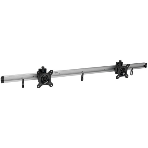 Tripp Lite by Eaton Dual Flat-Panel Rail Wall Mount for 10" to 24" TVs and Monitors - 24" Screen Support - 36 lb Load Capacity - Silver