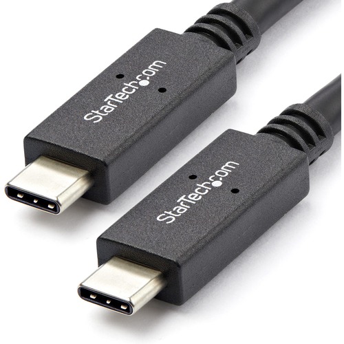 StarTech.com 1m 3 ft USB C Cable with Power Delivery (5A) - M/M - USB 3.1 (10Gbps) - USB-IF Certified - USB Type C Cable - USB 3.2 Gen 2 - Power your USB Type-C devices - Charge your USB Type-C laptop from a docking station - USB 3.2 Gen 2 Type C Cable - 