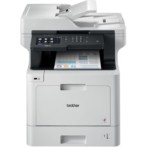 Brother MFC MFC-L8900CDW Wireless Laser Multifunction Printer - Color - Copier/Fax/Printer/Scanner - 33 ppm Mono/33 ppm Color Print (2400 x 600 dpi class) - Automatic Duplex Print - Up to 60000 Pages Monthly - 300 sheets Input - Color Scanner - 1200 dpi O