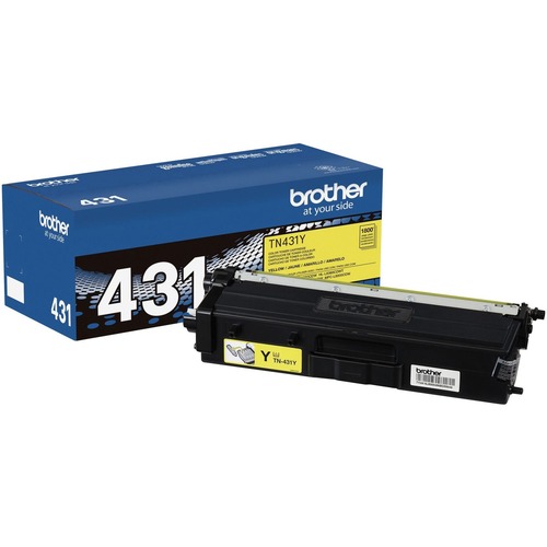 Brother TN431Y Original Toner Cartridge - Yellow - Laser - Standard Yield - 1800 Pages - 1 Each