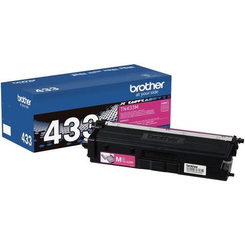 Brother TN433M Original Toner Cartridge - Magenta - Laser - High Yield - 4000 Pages - 1 Each