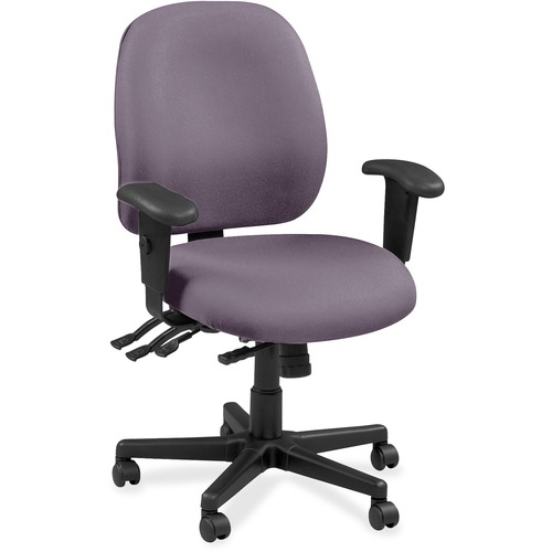 Eurotech Executive Chair - Ochre, Violet - Vinyl, Fabric - 1 Each
