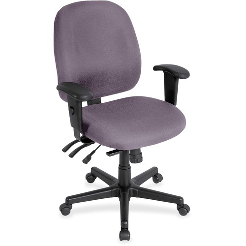 Eurotech 4x4sl with Seat Slider - Violet, Ochre Seat Color - Violet, Ochre Back Color - 5-star Base - Armrest - 1 Each