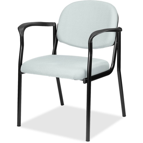 Eurotech dakota with Arms - Breezy Fabric, Vinyl Seat - Breezy Vinyl, Fabric Back - Four-legged Base - 1 / Carton