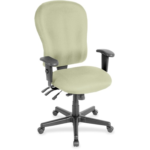 Eurotech 4x4xl High Back Task Chair - Olive Fabric Seat - Olive Fabric Back - High Back - 5-star Base - Armrest - 1 Each