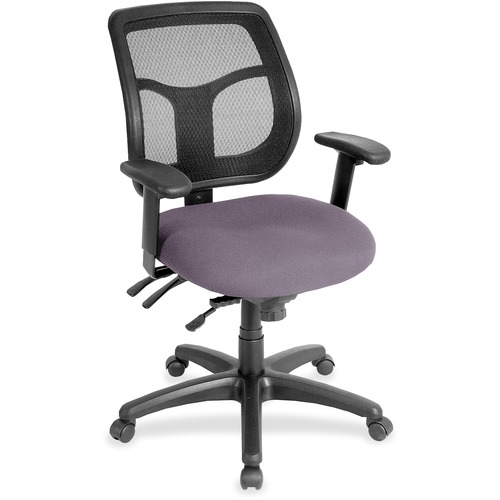 Eurotech Task Chair - Violet Seat Color - Fabric, Vinyl Seat Material - 1 Each
