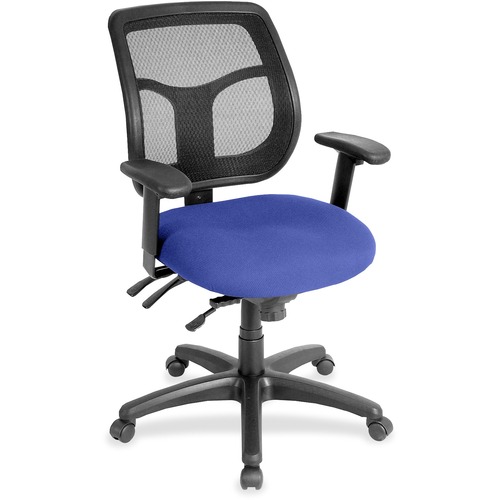 Eurotech Task Chair - Cobalt Seat Color - Fabric, Vinyl Seat Material - 1 Each
