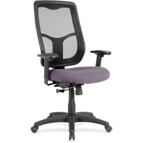 Eurotech Apollo High-back with Ratchet Back - Violet Seat Color - Fabric Seat Material - High Back - 5-star Base - 1 Each