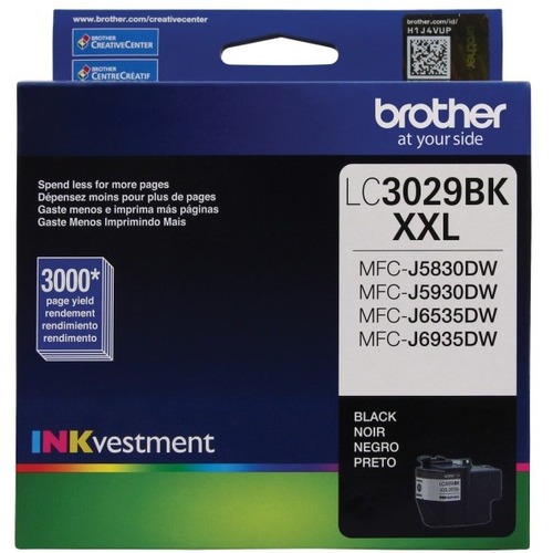 Brother Original Extra High Yield Inkjet Ink Cartridge - Single Pack - Black - 1 Each - 3000 Pages -  - BRTLC3029BKS