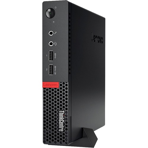 Lenovo ThinkCentre M710q 10MR0004US Desktop Computer - Intel Core i5 7th Gen i5-7500T - 8 GB - 256 GB SSD - Tiny - Black - Windows 10 Pro 64-bit - Intel HD Graphics 630 - English Keyboard