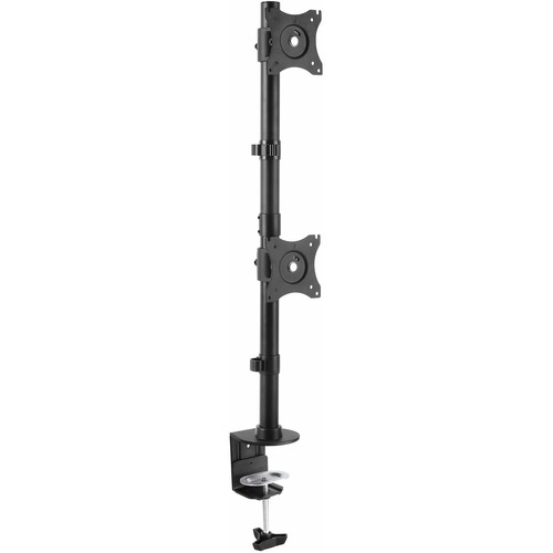 StarTech.com Desk Mount Dual Monitor Mount, Vertical, Steel Dual Monitor Arm, For VESA Mount Monitors up to 27" (22lb/10kg), Adjustable - Save workspace and increase productivity by mounting two monitors stacked above your desk - Desk mount dual monitor m