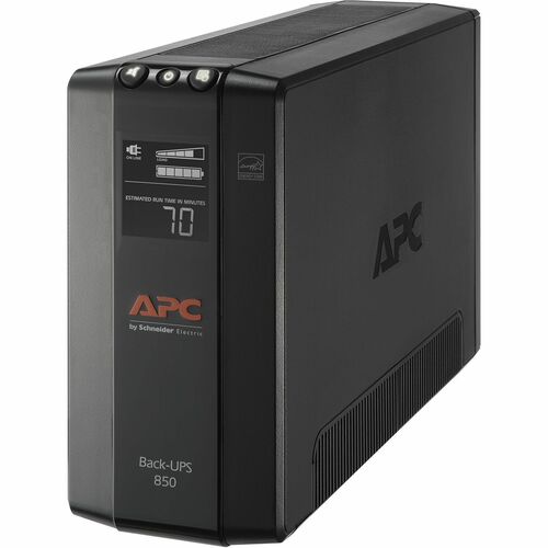 APC by Schneider Electric Back UPS Pro BX850M, Compact Tower, 850VA, AVR, LCD, 120V - Tower - 12 Hour Recharge - 2 Minute Stand-by - 120 V Input - 120 V AC Output - Stepped Approximated Sine Wave - 4 x NEMA 5-15R Surge, 4 x NEMA 5-15R - 8 x Battery/Surge 