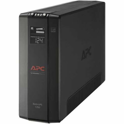 APC Back-UPS 1350, Compact Tower, 1350VA, 120V, AVR, LCD, 10 NEMA outlets (5 surge) - Tower - 16 Hour Recharge - 2 Minute Stand-by - 120 V Input - 120 V AC Output - Single Phase - Stepped Approximated Sine Wave - 5 x NEMA 5-15R, 5 x NEMA 5-15R Surge Recep