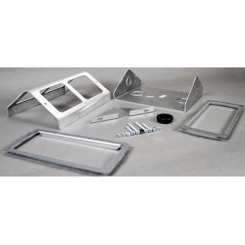 Wiremold Multiplex Dual-Service Fitting - 1 - White - Metal, Plastic