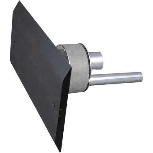 Wiremold OFR Series Overfloor Raceway 4 Inch Poke-Thru Transition - Poke Thru Transition Fitting - Black Powder Coat - Steel