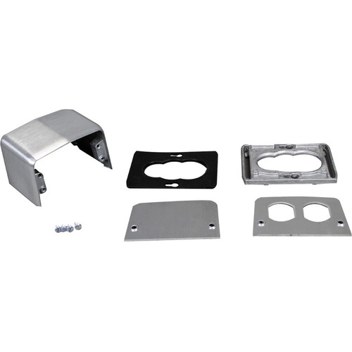 Wiremold 525 Series Four-Piece Power Service Fitting - 4 Piece - Silver - Aluminum