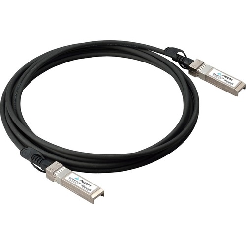 Axiom 10GBASE-CU SFP+ Passive DAC Twinax Cable Chelsio Compatible 5m - 16.40 ft Twinaxial Network Cable for Network Device - First End: 1 x SFP+ Network - Male - Second End: 1 x SFP+ Network - Male - 10 Gbit/s