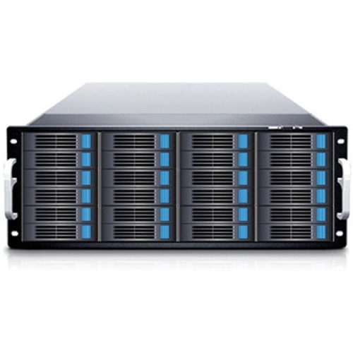 Sans Digital EliteRAID ER424UTI6G DAS/SAN Array - 16 x HDD Supported - 48 TB Supported HDD Capacity - Serial ATA Controller0, 1, 3, 5, 6, 10, 30, 50, 60, 0+1, JBOD - 16 x Total Bays - 16 x 3.5" Bay - Gigabit Ethernet - 3U - Rack-mountable