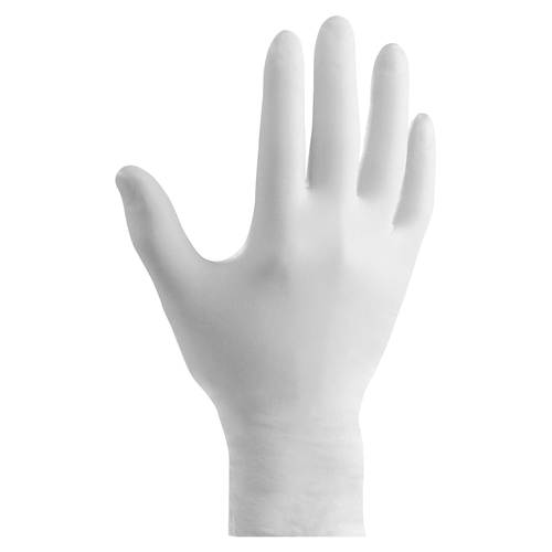 Ansell Health Single-use Powder-free PVC Gloves - Clear, White - Latex-free, Durable, Long Lasting - For Laboratory Application, Manufacturing, Chemical, Food Handling, Industrial - 100/Box - 1 Each - 9" Glove Length